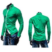 New Fashion Mens Slim Fit Long Sleeve Luxury Casual Stylish Casual Dress Shirts  tshirtify    - The Great Dark Knight Store