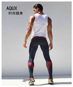 Mens Sport Long Sexy Tight Pants Gym Fashion Ankle Length Pants Penis Male Athletic Trousers Casual Sweatpants Stretch AQ19  tshirtify    - The Great Dark Knight Store