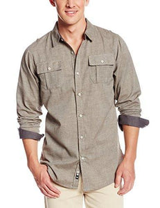 Burnside Men\'s Locked Long-Sleeve Woven Shirt  tshirtify    - The Great Dark Knight Store