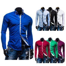 New Fashion Mens Slim Fit Long Sleeve Luxury Casual Stylish Casual Dress Shirts  tshirtify    - The Great Dark Knight Store