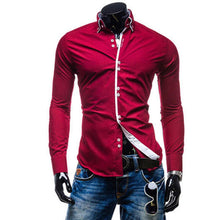 New Fashion Mens Slim Fit Long Sleeve Luxury Casual Stylish Casual Dress Shirts  tshirtify    - The Great Dark Knight Store