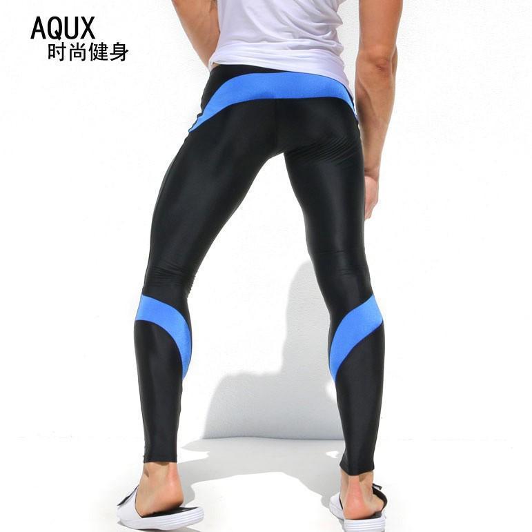 Mens Sport Long Sexy Tight Pants Gym Fashion Ankle Length Pants Penis Male Athletic Trousers Casual Sweatpants Stretch AQ19  tshirtify    - The Great Dark Knight Store