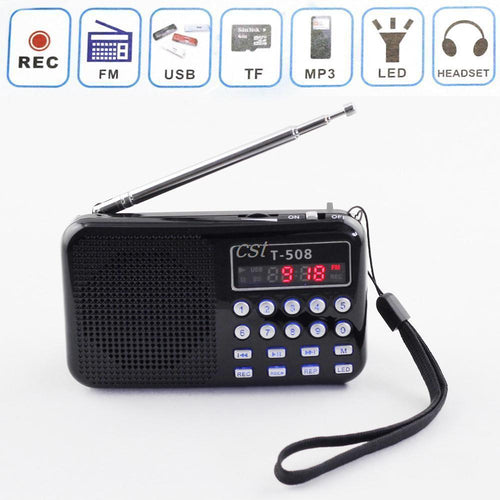 Universal Portable Digital LED Light with Stereo FM Radio MP3 Music Player  tshirtify    - The Great Dark Knight Store