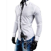 New Fashion Mens Slim Fit Long Sleeve Luxury Casual Stylish Casual Dress Shirts  tshirtify    - The Great Dark Knight Store