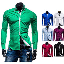 New Fashion Mens Slim Fit Long Sleeve Luxury Casual Stylish Casual Dress Shirts  tshirtify    - The Great Dark Knight Store