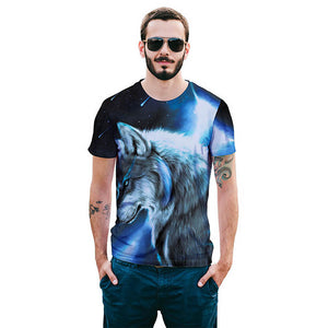 Cool T-shirt 3D T-shirt Print Wolf Short Sleeve Summer Tops Tees Tshirt Fashion Animal Print Shirt  Dark Knight Store    - The Great Dark Knight Store